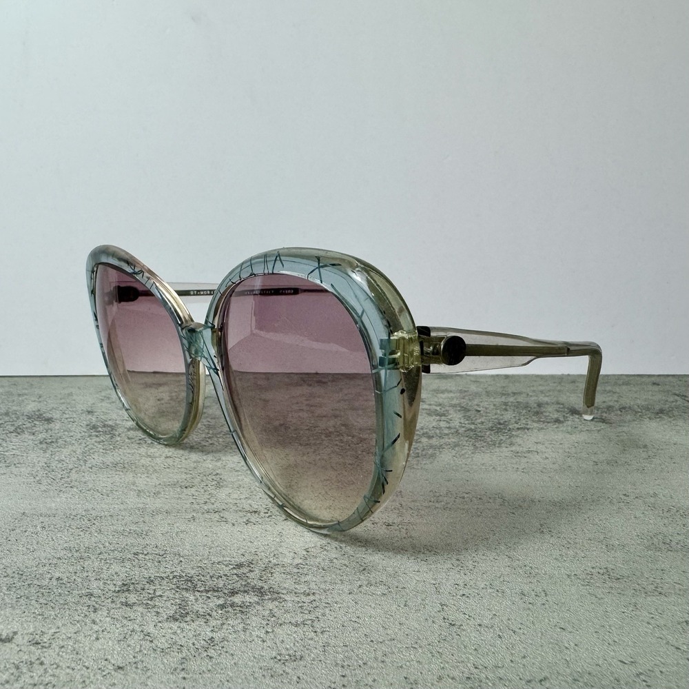 Vtg Diane Von Furstenberg Allure St. Moritz Oversized Sunglasses 1970s